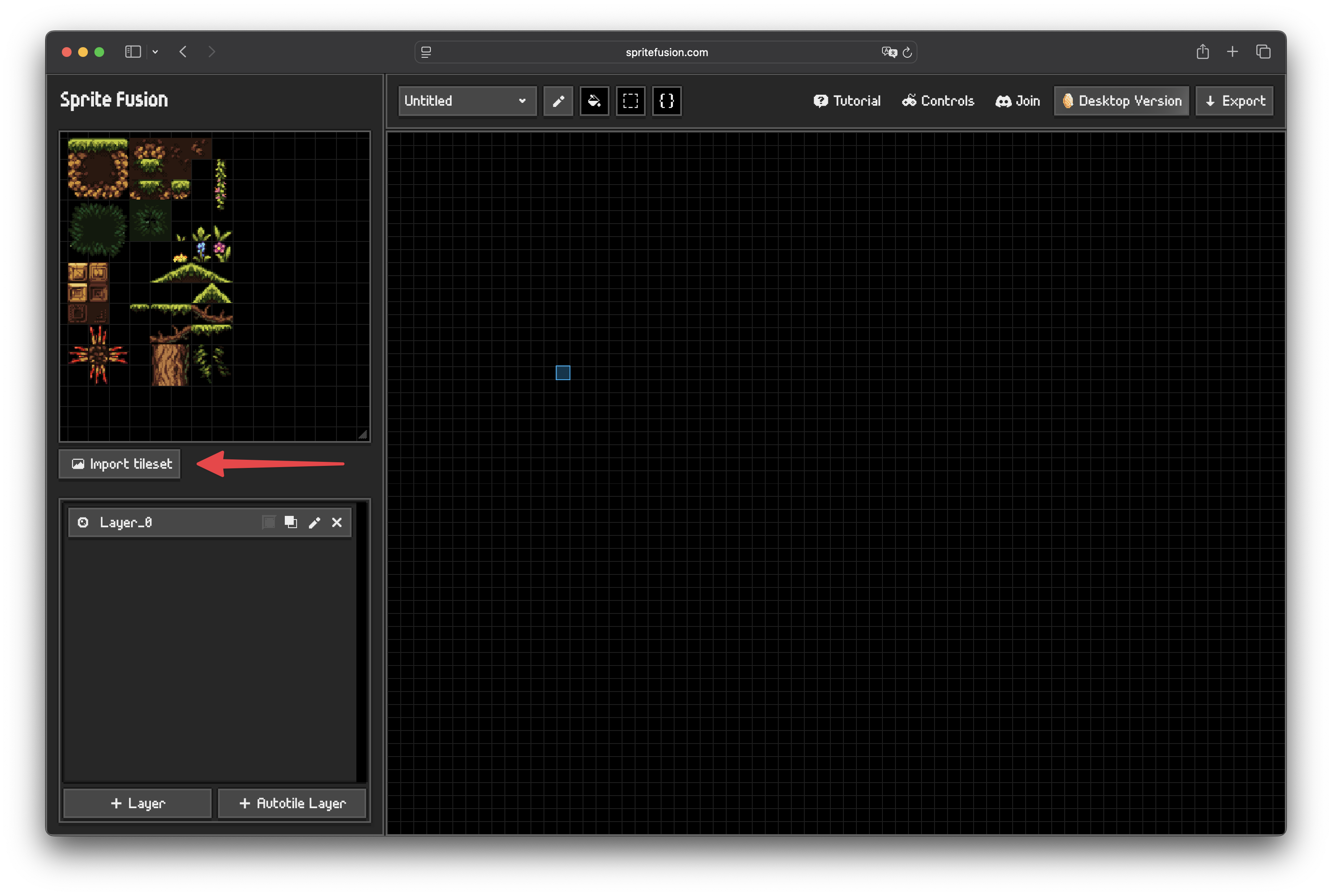 Import Tileset