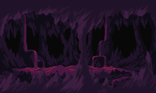 Background pixel art cave illustration