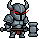 Animated pixel art space marine