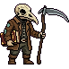 Base pixel art character used for the themed skin examples