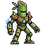 Generated mecha-plant pixel art sprite