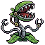 Generated mecha-plant pixel art sprite