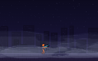 Fog pixel art effect, animated