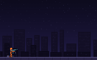 Lightning pixel art effect, animated