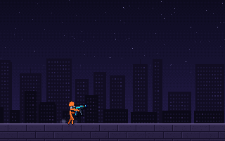 Slash pixel art effect, animated